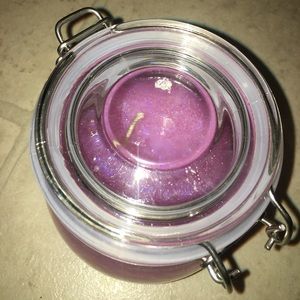 Unicorn glitter candle